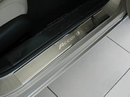 Honda Accord IX 2013-2017 гг. Накладки на пороги Natanika Premium (4 шт, нержавейка) фото 1