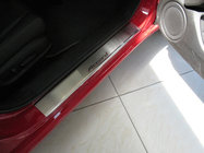 Honda Accord VIII 2008-2012 гг. Накладки на пороги Natanika Premium (4 шт, нержавейка) фото 1