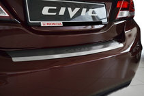 Накладка на задний бампер с отбортовкой Nataniko (2014-2017, нержавейка) фото 1 Накладка на задний бампер с отбортовкой Nataniko (2014-2017, нержавейка) фото 1