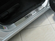 Honda Civic Sedan VIII 2006-2011 гг. Накладки на пороги Natanika Premium (4 шт, нержавейка) фото 1
