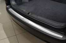 Honda CRV 2012-2016 гг. Накладка на задний бампер с загибом Natanika (нержавейка) фото 1