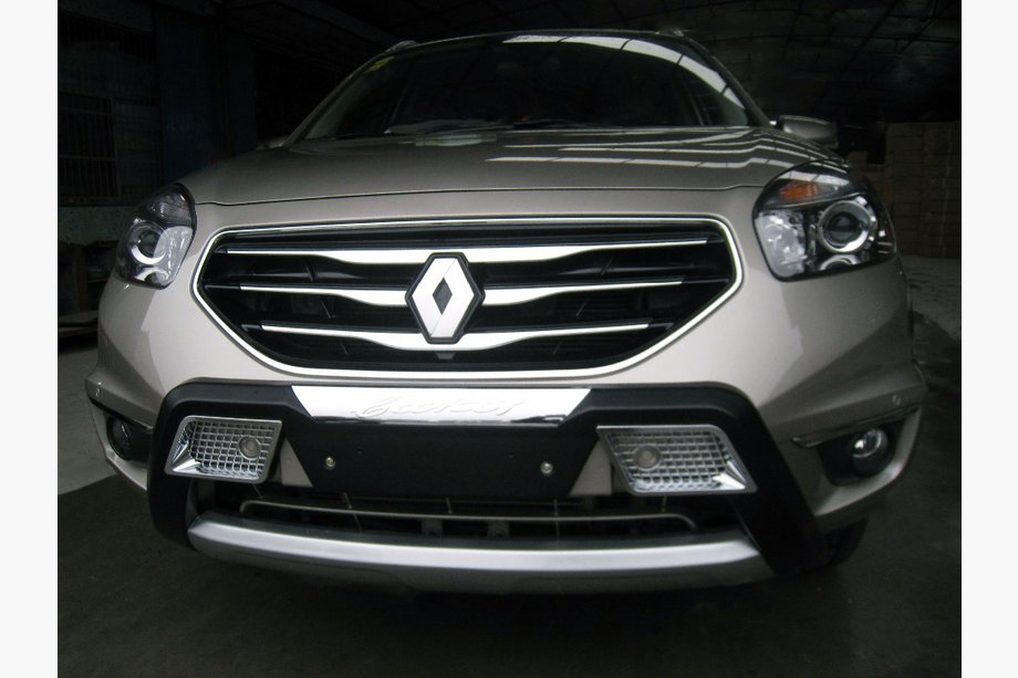 Renault Koleos 2008-2016 гг. Передняя защита (пластик) Image