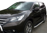 Honda CRV 2012-2016 гг. Боковые пороги Fullmond (2 шт., алюминий) фото 1