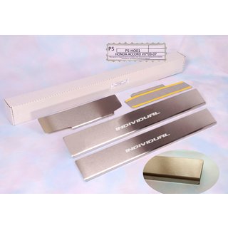 Накладки на пороги Natanika Standard (4 шт, нержавейка) Honda Accord VII 2002-2007 гг.