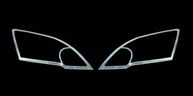 Honda CRV 2007-2011 гг. Накладки на фары (2 шт, пластик) фото 2