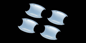 Honda CRV 2007-2011 гг. Чашечки под ручки дверей (4 шт, пластик) фото 1