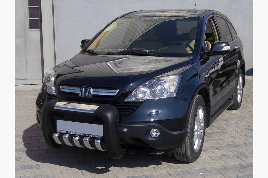 Honda CRV 2007-2011 гг. Кенгурятник QT001 (Полиуретан) Image