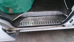 Накладки на пороги OmsaLine (3 шт, нержавейка) фото 3