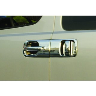 Накладки на ручки (8 шт., нержавейка) Hyundai H300, H1, Starex 2008-2020 гг. фото 2