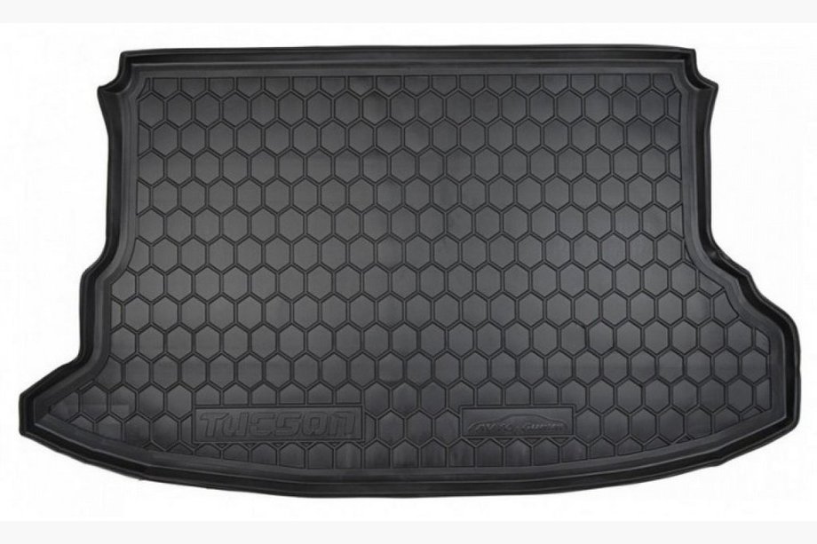 Hyundai Tucson JM 2004- гг. Коврик багажника резиновый Image