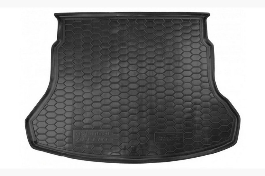Hyundai Accent 2017-2023 гг. Коврик багажника SD (Autogumm, резина) Image
