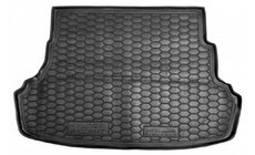 Hyundai Accent 2011-2017 гг. Коврик багажника без накладки на спинку, короткий (Autogumm, резина) фото 1