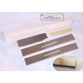 Накладки на пороги Natanika Standard (4 шт, нержавейка) Hyundai Getz 2002- гг.