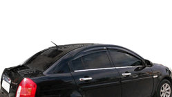 Hyundai Accent 2006-2010 гг. Ветровики на окна (4 шт, Perflex Sport) фото 1
