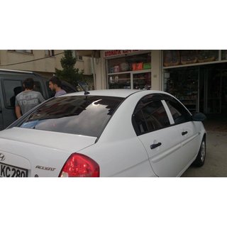 Ветровики на окна (4 шт, Perflex Sport) Hyundai Accent 2006-2010 гг. фото 4