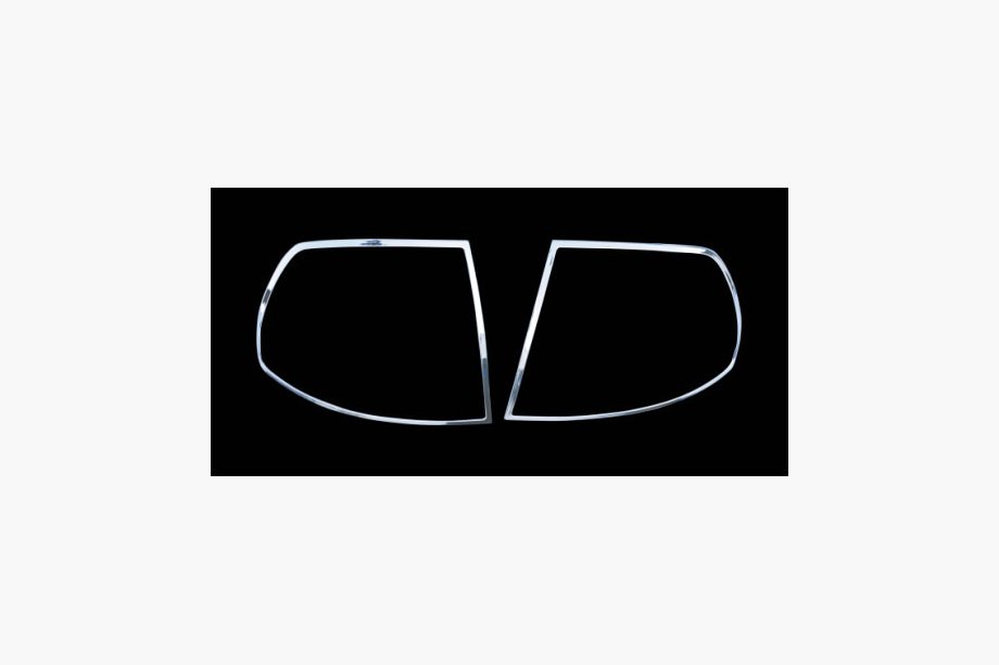 Hyundai Accent 2006-2010 гг. Хром Накладки на Задние Фонари (2 шт, пластик) Image