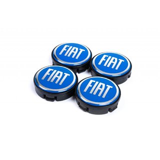 Колпачки на диски 57/55.5 мм синие (4 шт) фото 1