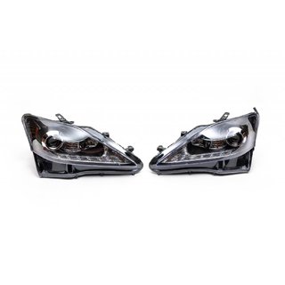 Передние Фары OEM V1 Black (2 шт) Lexus IS 2005-2013 гг. фото 1