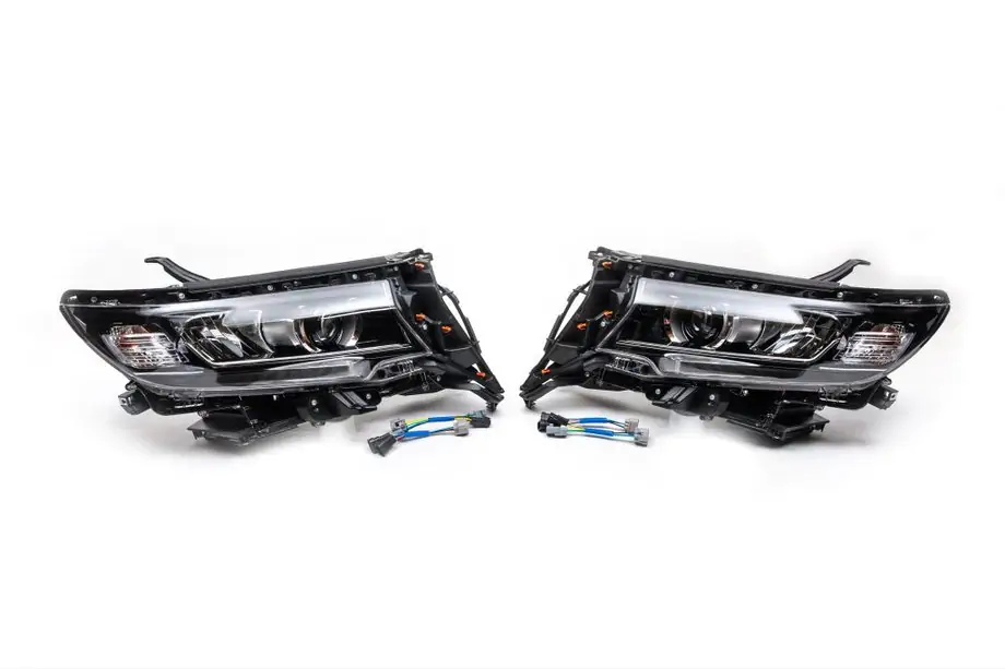 Toyota Land Cruiser Prado 150 2009-2023 гг. Передние фары LED (2017+, Комплект 2 шт)