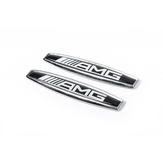 Эмблемы на крылья (2 шт., металл) Mercedes CLK W209 2002-2010 гг. фото 1