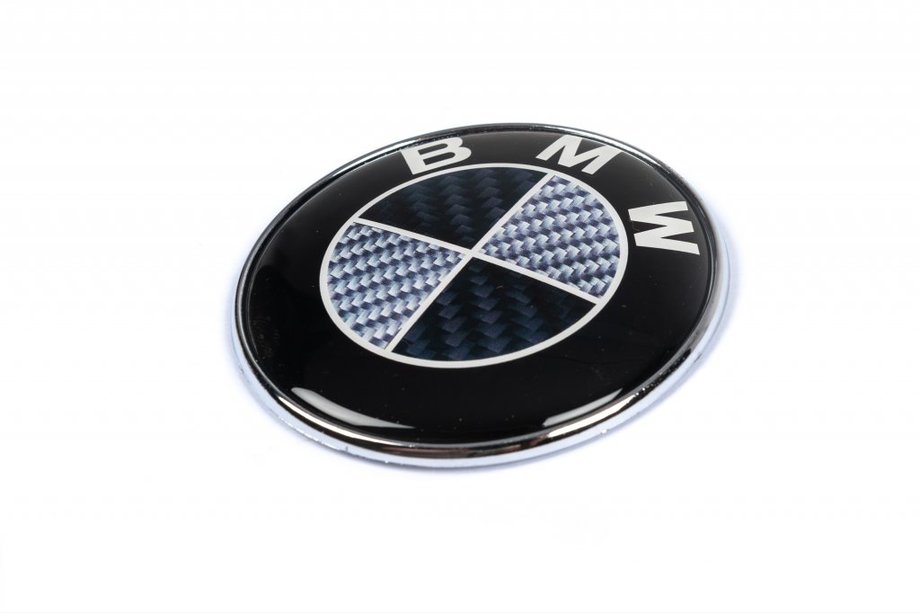 BMW F10 F11 F07 карбон эмблема 82.5мм самоклейка↗3 шайбы Image