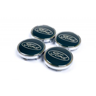 Колпачки на диски 61/56мм синие (4 шт) фото 1