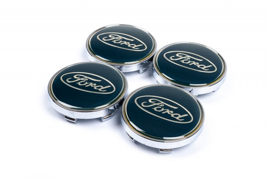Ford Колпачки на диски 61/56мм синие (4 шт) Image