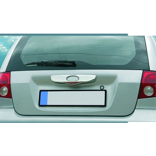 Хромированная накладка над номером (2002-2006, нержавейка) Hyundai Getz 2002- гг. фото 4