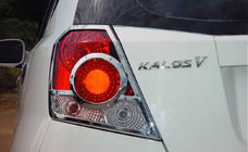 Chevrolet Aveo T200 2002-2008 гг. Хромированные накладки на задние фонари HB (2 шт., пластик) фото 1