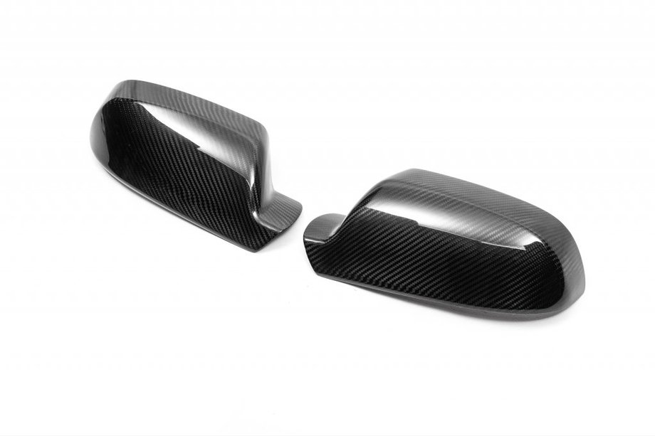 Audi A4 B6 2000-2004 гг. РАСПРОДАЖА! Накладки на Зеркала (2 шт., Карбон) Image