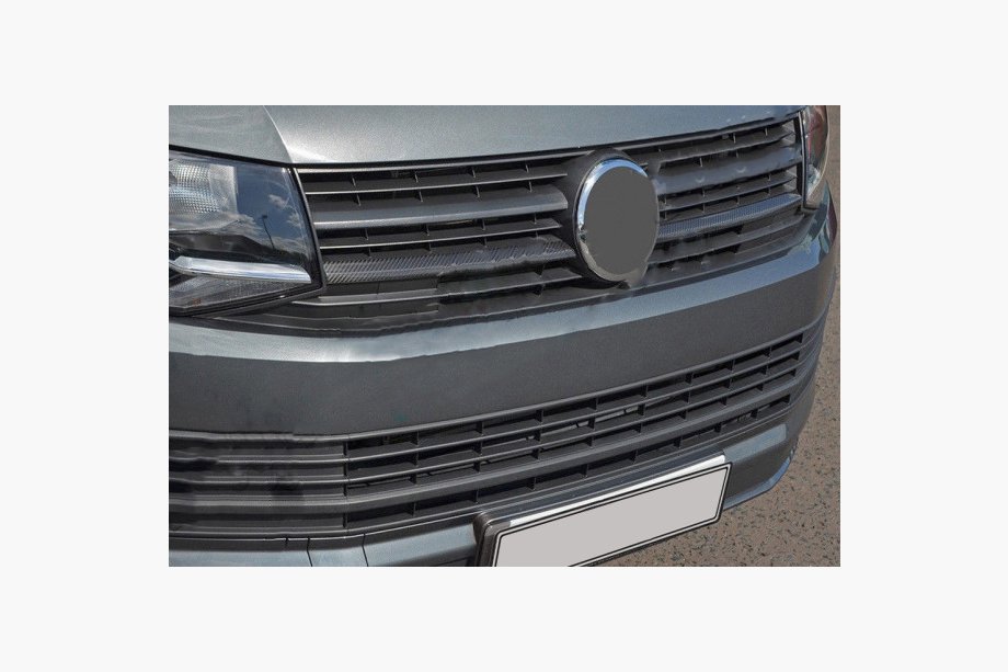 Volkswagen T6 2015-2019 Накладки на нижнюю часть решетки радиатора OmsaLine (2 шт, карбон) Image