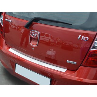 Накладка на задний бампер Natanika (нержавейка) Hyundai I-10 2008-2013 гг.
