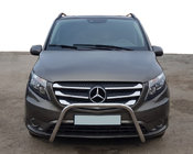 Защита переднего бампера WT006 (нержавейка) фото 1