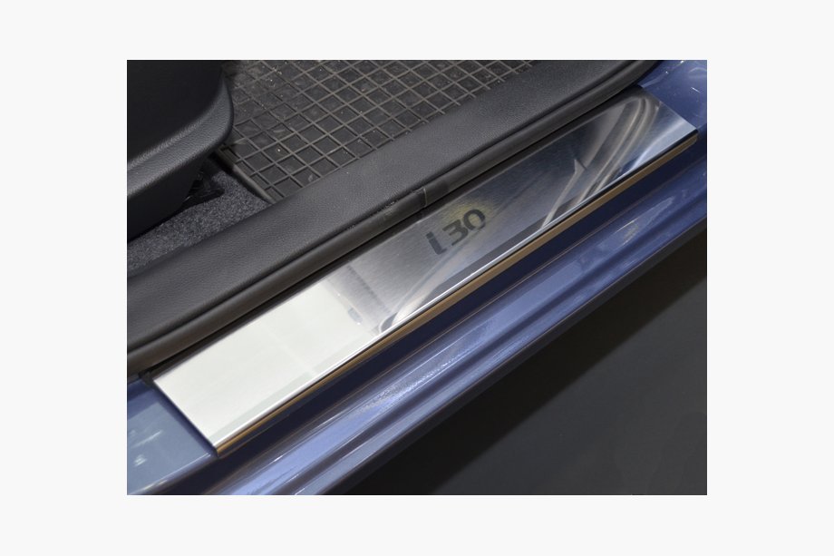 Hyundai I-30 2012-2017 гг. Накладки на Пороги Nataniko (4 шт., Нержавейка) Image