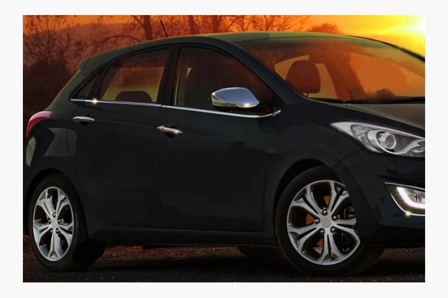 Hyundai I-30 2012-2017 гг. РАСПРОДАЖА! Молдинг бокового стекла (HB, нержавейка) Image