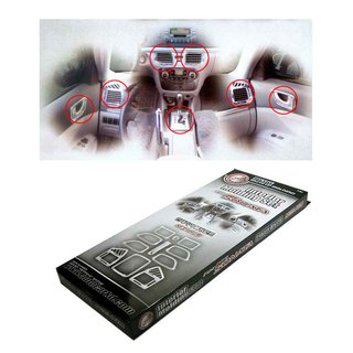 Хром комплект для салона Hyundai Sonata NF 2004-2009 гг. фото 1