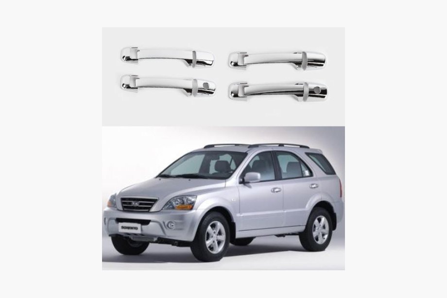 Kia Sorento I BL 2002-2009 гг. РАСПРОДАЖА!!! Накладки на ручки (4 шт, пластик) Image