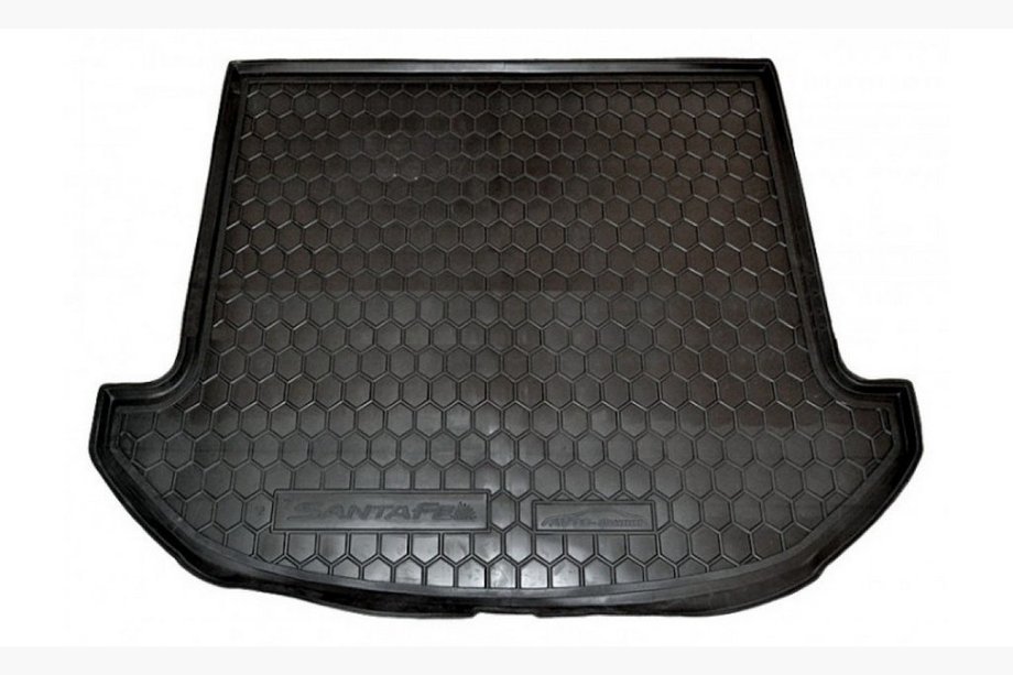 Hyundai Santa Fe 3 2012-2018 гг. Коврик багажника короткая база 7 мест (Autogumm, резина) Image