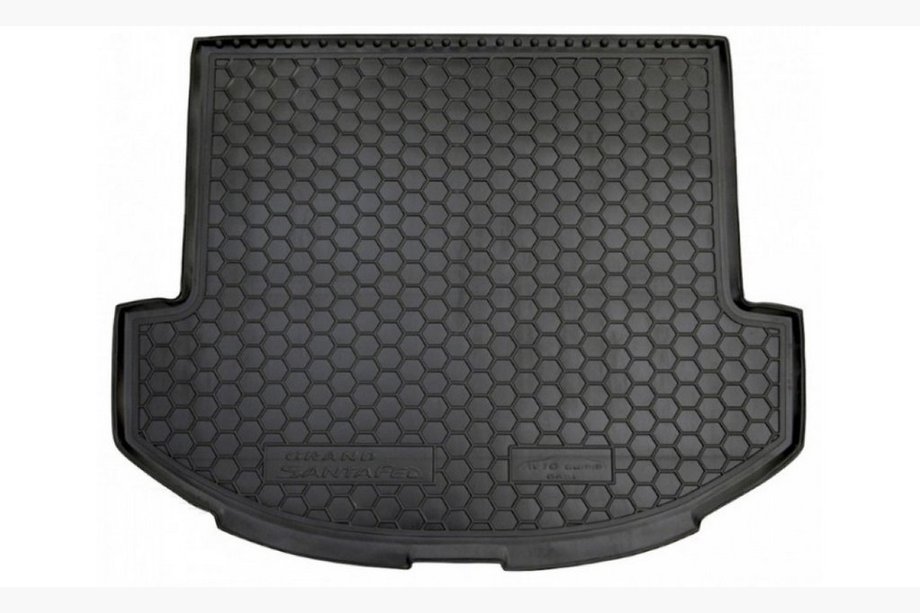 Hyundai Santa Fe 3 2012-2018 гг. Коврик багажника 7 мест Grand 2014+ (Autogumm, резина) Image