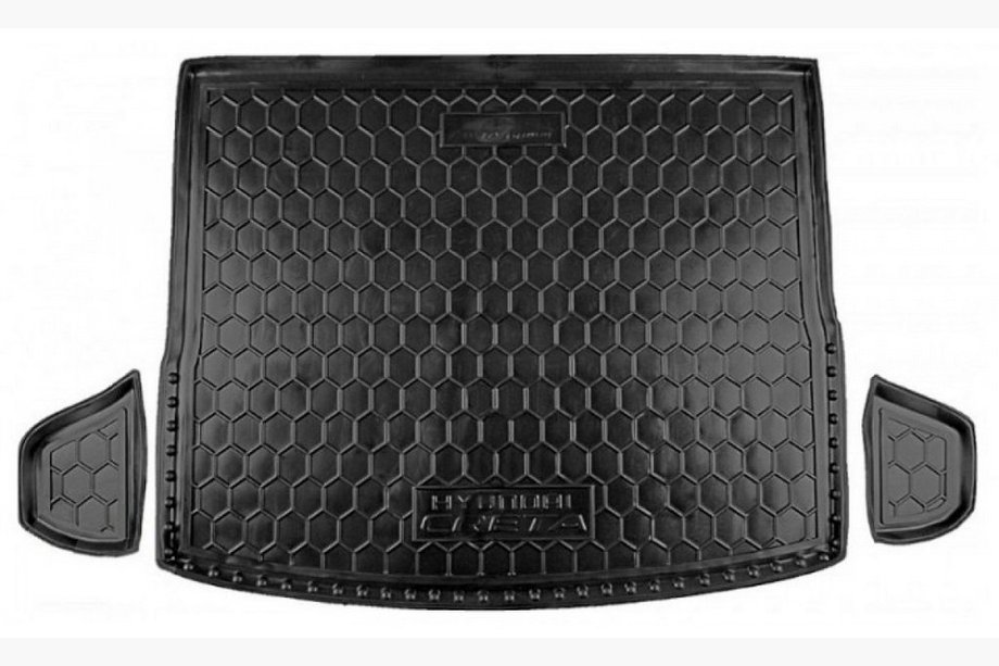 Hyundai Creta 2014-2020 гг. Коврик багажника 2019+ Индийская сборка (Autogumm, резина) Image