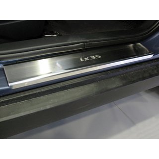 Накладки на пороги Natanika Premium (4 шт, нержавейка) Hyundai IX-20 2010-2019 гг.