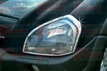 Hyundai Tucson JM 2004- гг. Накладки на фары (2 шт., Пластик) фото 1