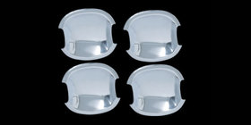 Hyundai Santa Fe 2 2006-2012 гг. Накладки на ручки дверей (4 шт, пластик) фото 1