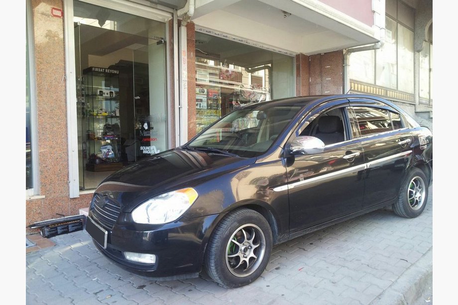 Hyundai Accent 2006-2010 гг. Хромированные Накладки на Ручки (4 шт) Clover - Хромированный пластик Фото 4