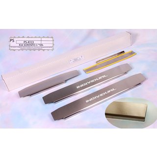 Накладки на пороги Natanko Standard (4 шт., нержавейка) Kia Sorento II XM 2009-2014 гг.