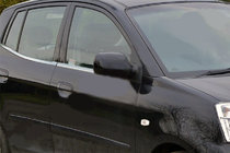 Kia Picanto 2004-2011 гг. Нижние молдинги стекол нержавейка (4 шт.) фото 1