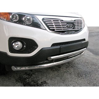 Передняя нижняя защита нержавейка Kia Sorento II XM 2009-2014 гг. фото 1