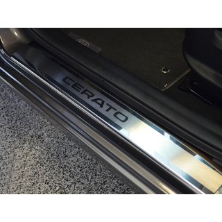 Накладки на Пороги Nataniko (4 шт., Нержавейка) Kia Cerato 1 2004-2009 гг.