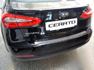 Kia Cerato 3 2013-2018 гг. Накладка на задний бампер Natanika (нержавейка) фото 1