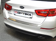 Kia Optima 2010-2016 гг. Накладка на задний бампер с отбортовкой Nataniko (2014-2016, нержавейка) фото 1